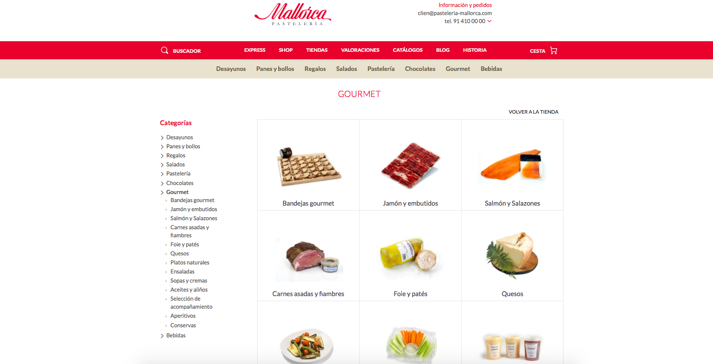 Tienda on-line de Pastelería Mallorca